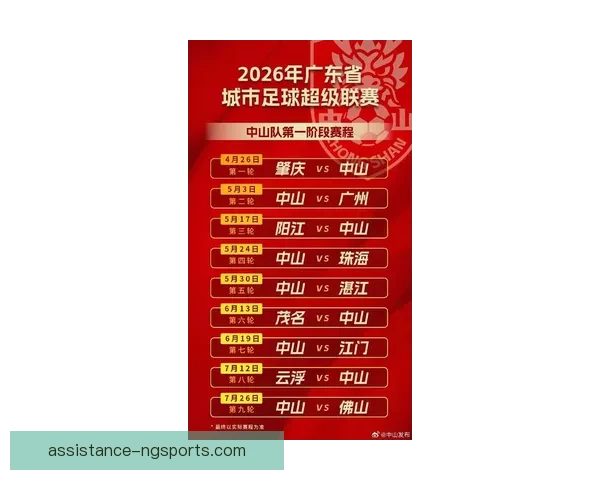 广东超级联赛最新赛程全解析及关键比赛时间安排指南